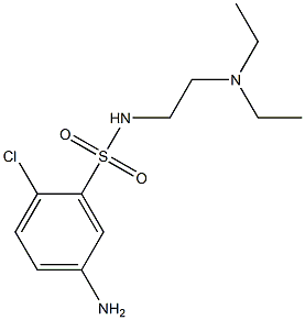 5-amino-2-chloro-N-[2-(diethylamino)ethyl]benzene-1-sulfonamide Struktur