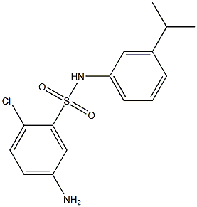 5-amino-2-chloro-N-[3-(propan-2-yl)phenyl]benzene-1-sulfonamide Struktur