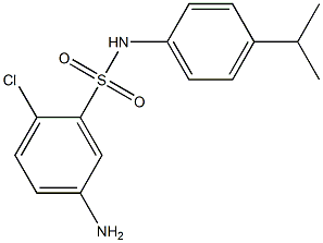 5-amino-2-chloro-N-[4-(propan-2-yl)phenyl]benzene-1-sulfonamide Struktur