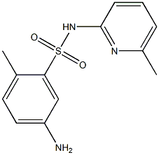 5-amino-2-methyl-N-(6-methylpyridin-2-yl)benzene-1-sulfonamide Struktur