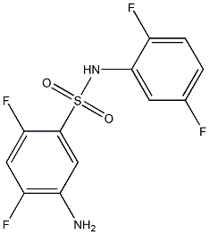 5-amino-N-(2,5-difluorophenyl)-2,4-difluorobenzene-1-sulfonamide Struktur