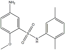 5-amino-N-(2,5-dimethylphenyl)-2-methoxybenzene-1-sulfonamide Struktur