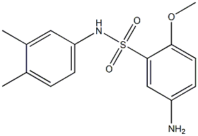 5-amino-N-(3,4-dimethylphenyl)-2-methoxybenzene-1-sulfonamide Struktur