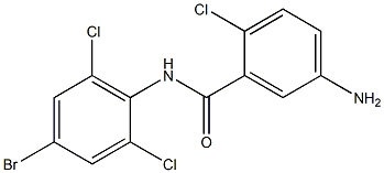 5-amino-N-(4-bromo-2,6-dichlorophenyl)-2-chlorobenzamide Struktur