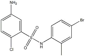 5-amino-N-(4-bromo-2-methylphenyl)-2-chlorobenzene-1-sulfonamide Struktur