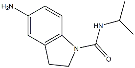 5-amino-N-(propan-2-yl)-2,3-dihydro-1H-indole-1-carboxamide Struktur