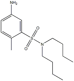 5-amino-N,N-dibutyl-2-methylbenzene-1-sulfonamide Struktur