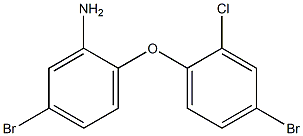 5-bromo-2-(4-bromo-2-chlorophenoxy)aniline Struktur