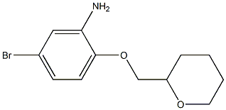 5-bromo-2-(oxan-2-ylmethoxy)aniline Struktur