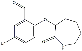 5-bromo-2-[(2-oxoazepan-3-yl)oxy]benzaldehyde Struktur