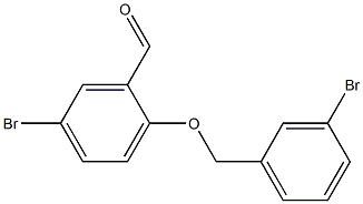 5-bromo-2-[(3-bromophenyl)methoxy]benzaldehyde Struktur