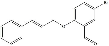 5-bromo-2-[(3-phenylprop-2-en-1-yl)oxy]benzaldehyde Struktur