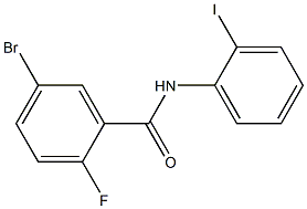 5-bromo-2-fluoro-N-(2-iodophenyl)benzamide Struktur