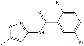 5-bromo-2-fluoro-N-(5-methylisoxazol-3-yl)benzamide Struktur