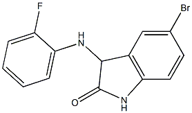 5-bromo-3-[(2-fluorophenyl)amino]-2,3-dihydro-1H-indol-2-one Struktur