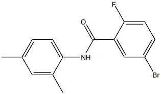 5-bromo-N-(2,4-dimethylphenyl)-2-fluorobenzamide Struktur