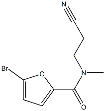 5-bromo-N-(2-cyanoethyl)-N-methylfuran-2-carboxamide Struktur