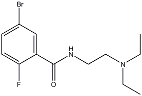 5-bromo-N-[2-(diethylamino)ethyl]-2-fluorobenzamide Struktur