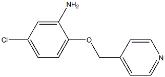 5-chloro-2-(pyridin-4-ylmethoxy)aniline Struktur