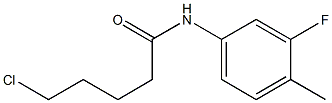 5-chloro-N-(3-fluoro-4-methylphenyl)pentanamide Struktur