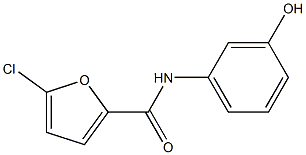 5-chloro-N-(3-hydroxyphenyl)furan-2-carboxamide Struktur