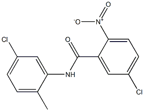 5-chloro-N-(5-chloro-2-methylphenyl)-2-nitrobenzamide Struktur