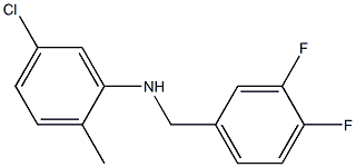 5-chloro-N-[(3,4-difluorophenyl)methyl]-2-methylaniline Struktur