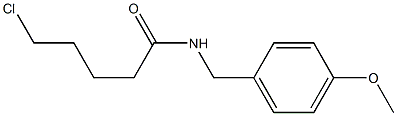 5-chloro-N-[(4-methoxyphenyl)methyl]pentanamide Struktur