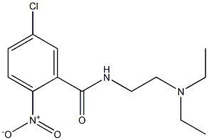 5-chloro-N-[2-(diethylamino)ethyl]-2-nitrobenzamide Struktur