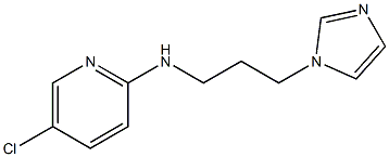 5-chloro-N-[3-(1H-imidazol-1-yl)propyl]pyridin-2-amine Struktur