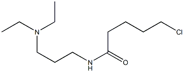 5-chloro-N-[3-(diethylamino)propyl]pentanamide Struktur