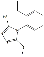 5-ethyl-4-(2-ethylphenyl)-4H-1,2,4-triazole-3-thiol Struktur