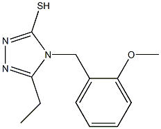 5-ethyl-4-[(2-methoxyphenyl)methyl]-4H-1,2,4-triazole-3-thiol Struktur