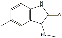 5-methyl-3-(methylamino)-1,3-dihydro-2H-indol-2-one Struktur