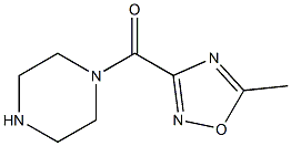 5-methyl-3-(piperazin-1-ylcarbonyl)-1,2,4-oxadiazole Struktur