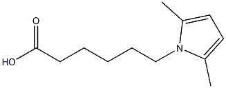 6-(2,5-dimethyl-1H-pyrrol-1-yl)hexanoic acid Struktur