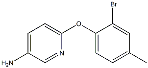 6-(2-bromo-4-methylphenoxy)pyridin-3-amine Struktur