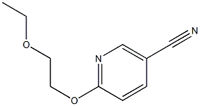 6-(2-ethoxyethoxy)nicotinonitrile Struktur