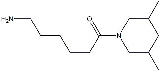 6-(3,5-dimethylpiperidin-1-yl)-6-oxohexan-1-amine Struktur