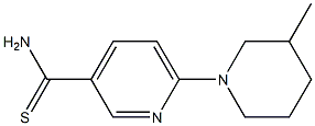 6-(3-methylpiperidin-1-yl)pyridine-3-carbothioamide Struktur