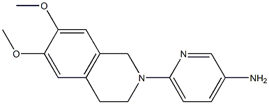 6-(6,7-dimethoxy-1,2,3,4-tetrahydroisoquinolin-2-yl)pyridin-3-amine Struktur