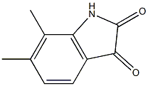 6,7-dimethyl-2,3-dihydro-1H-indole-2,3-dione Struktur