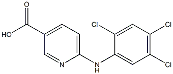 6-[(2,4,5-trichlorophenyl)amino]pyridine-3-carboxylic acid Struktur