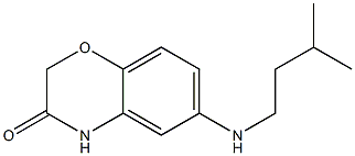 6-[(3-methylbutyl)amino]-3,4-dihydro-2H-1,4-benzoxazin-3-one Struktur