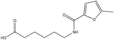 6-[(5-methylfuran-2-yl)formamido]hexanoic acid Struktur