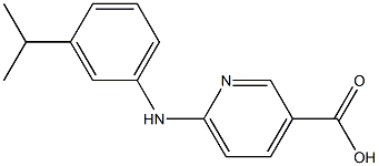 6-{[3-(propan-2-yl)phenyl]amino}pyridine-3-carboxylic acid Struktur