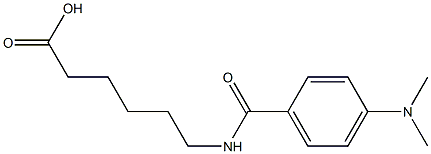 6-{[4-(dimethylamino)benzoyl]amino}hexanoic acid Struktur