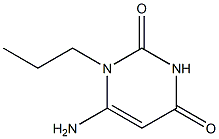 6-amino-1-propyl-1,2,3,4-tetrahydropyrimidine-2,4-dione Struktur