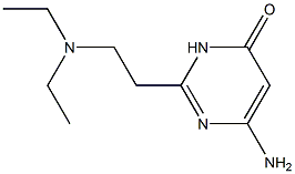 6-amino-2-[2-(diethylamino)ethyl]-3,4-dihydropyrimidin-4-one Struktur