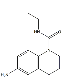 6-amino-N-propyl-1,2,3,4-tetrahydroquinoline-1-carboxamide Struktur